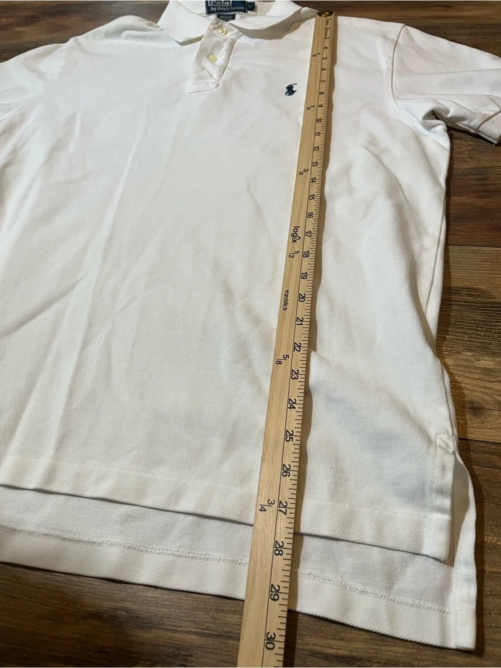 Vintage Polo Ralph Lauren Polo Mens Large White Pony Logo Short Sleeve Cotton